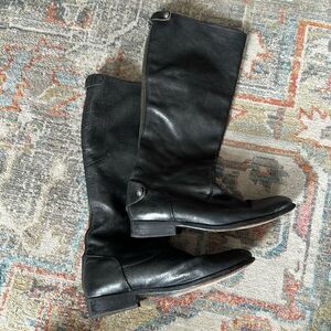 Frye 76430 Melissa Button Back Zip Black Boot Sz 8.5